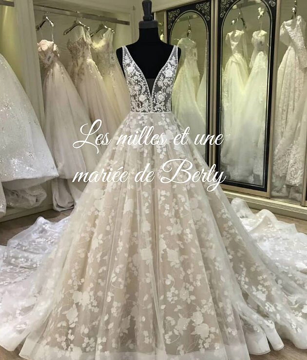 AVIA Robe de mariée princesse, sans manches col ouvert style dentelle transparent, largeur selon la demande, robe faite sur mesure.